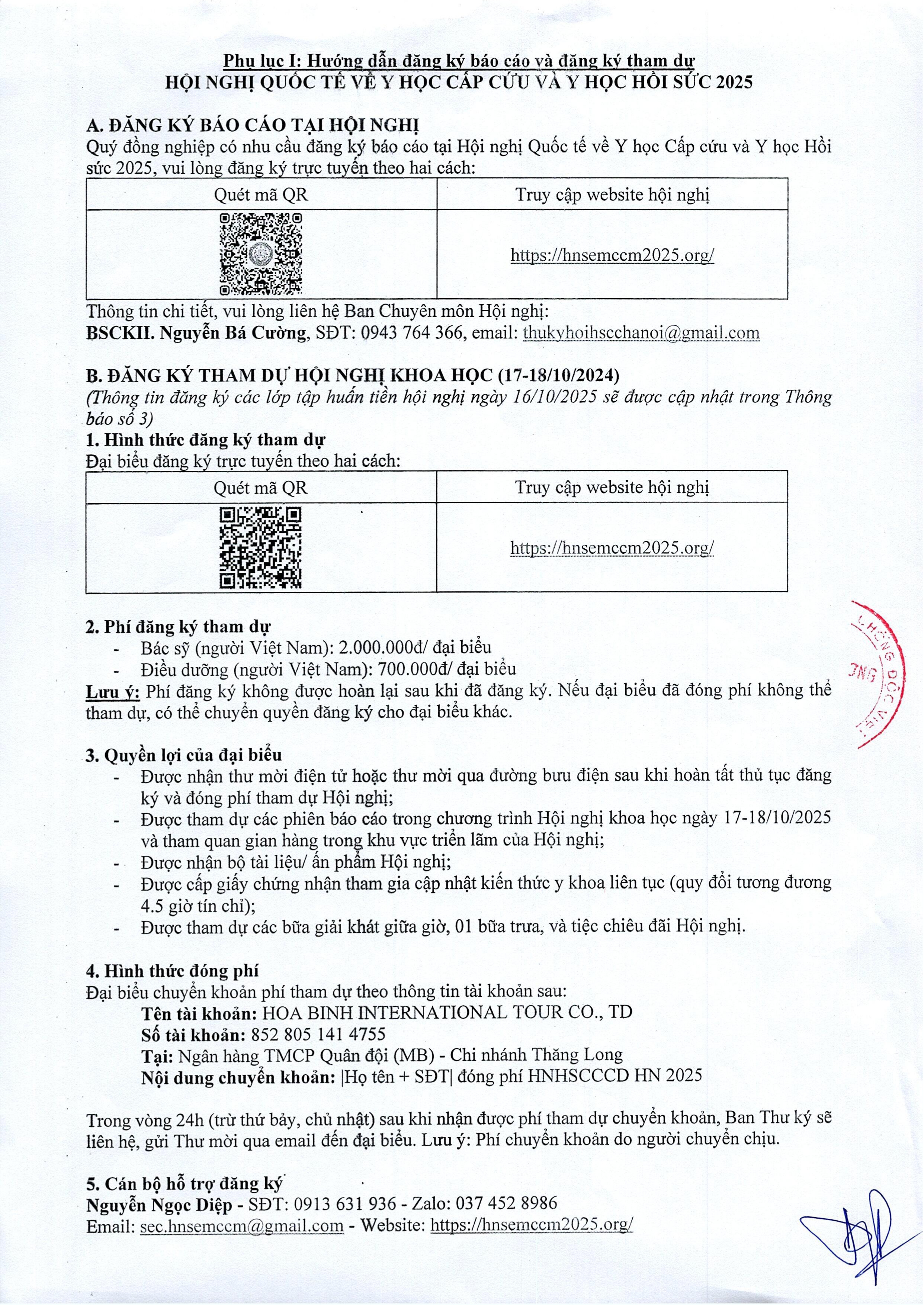 Thông báo số 2 - Trang 2